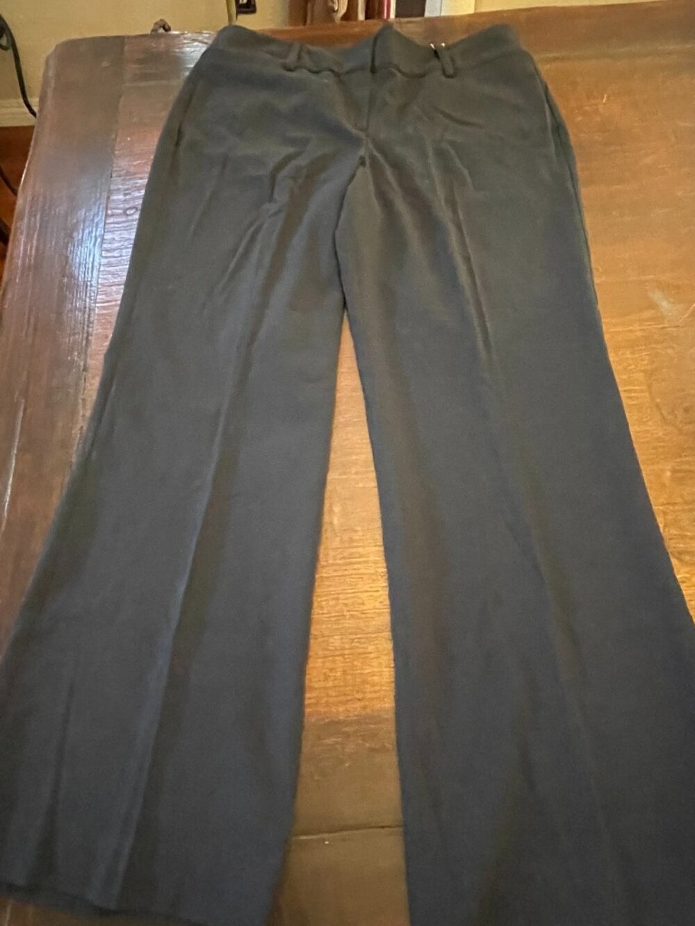 Zac & Rachel Wide Leg Black Dress Pants Women 14 Career Trousers NEW